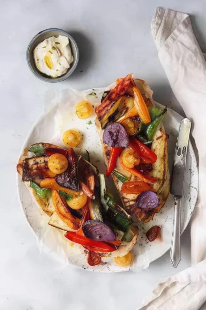Grilled Veg Toastie - V