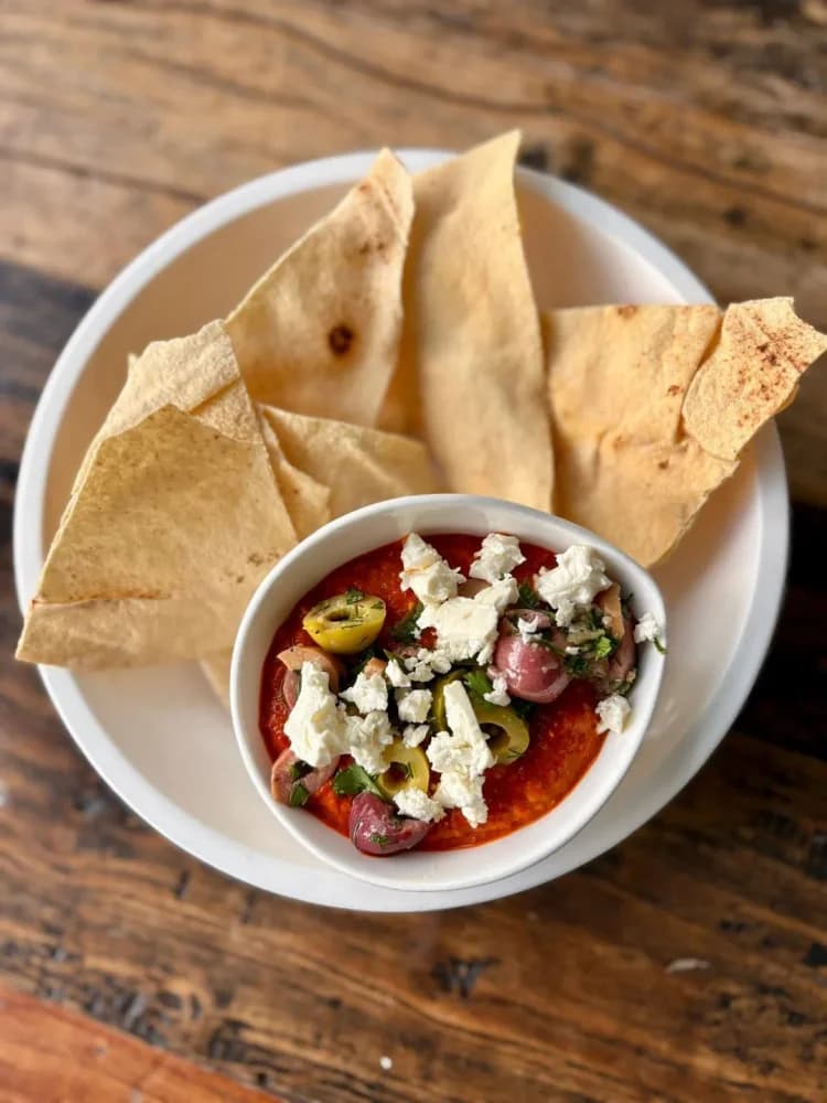 Whipped Feta Romesco Dip