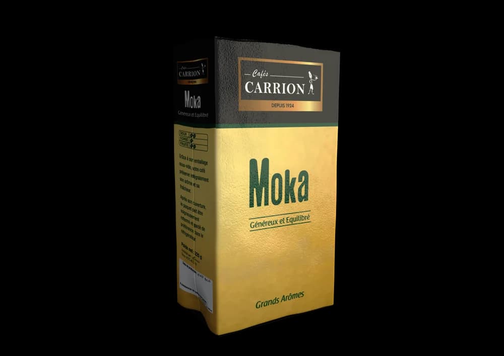 Moka - Mélange Arabica et Robusta Équilibré ( Sous-vide ) 225gr