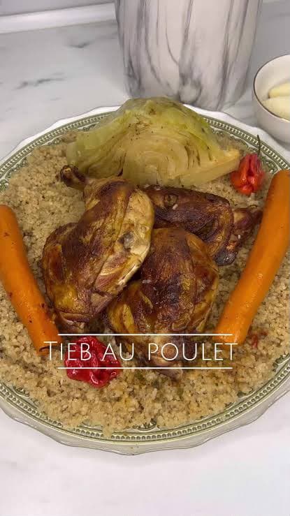 Thieboudienne blanc au poulet