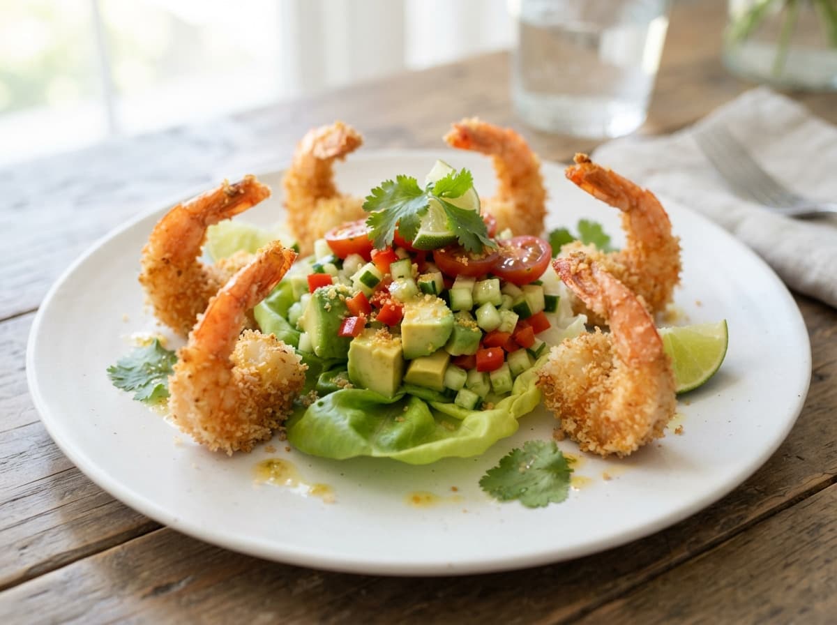 Salade de Crevettes Croustillantes