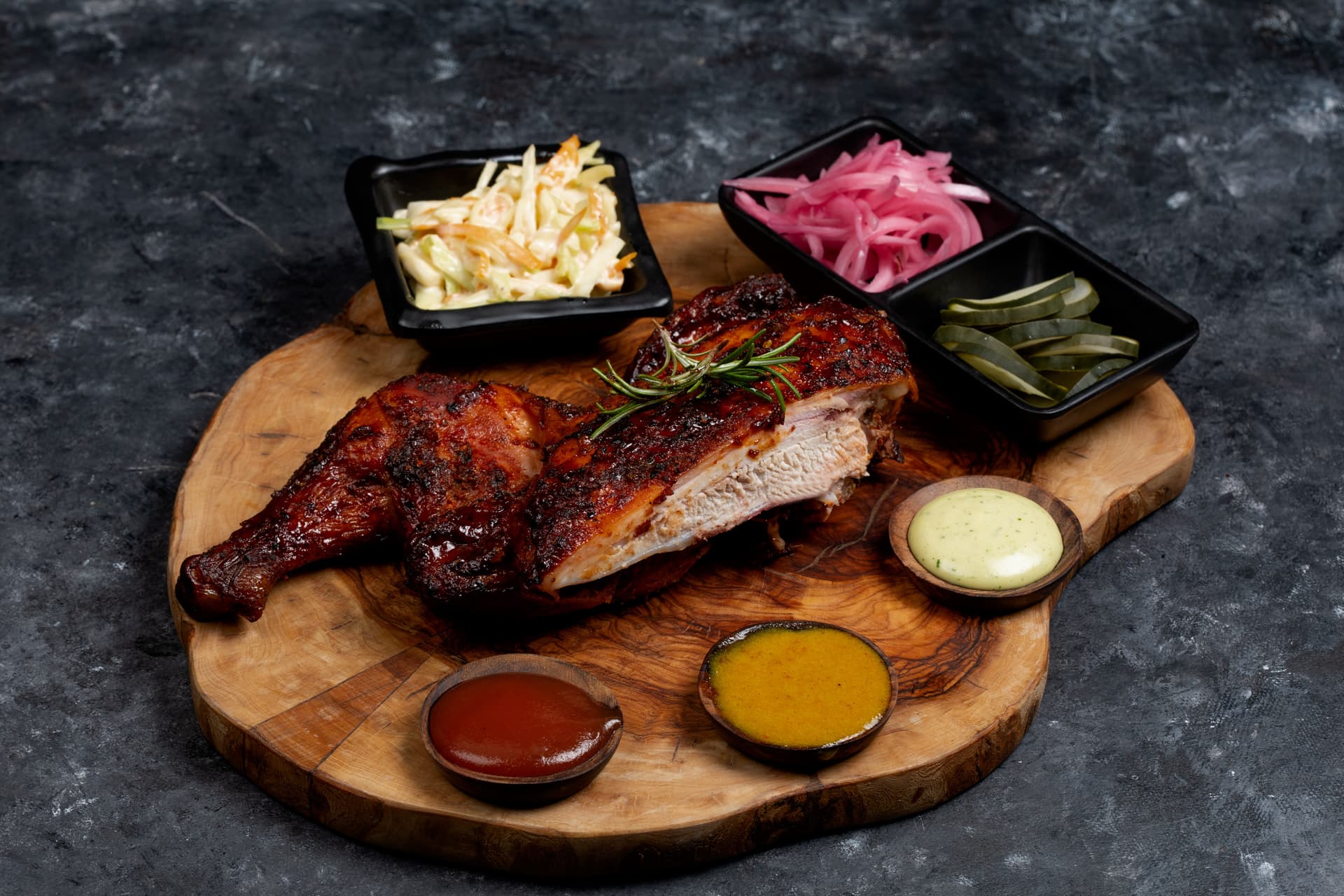 Menu Smoked Half Chicken