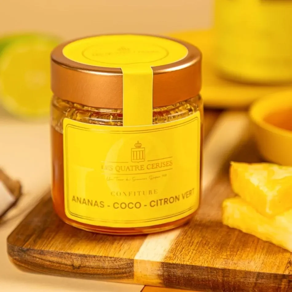 Confiture Ananas -coco-citron vert