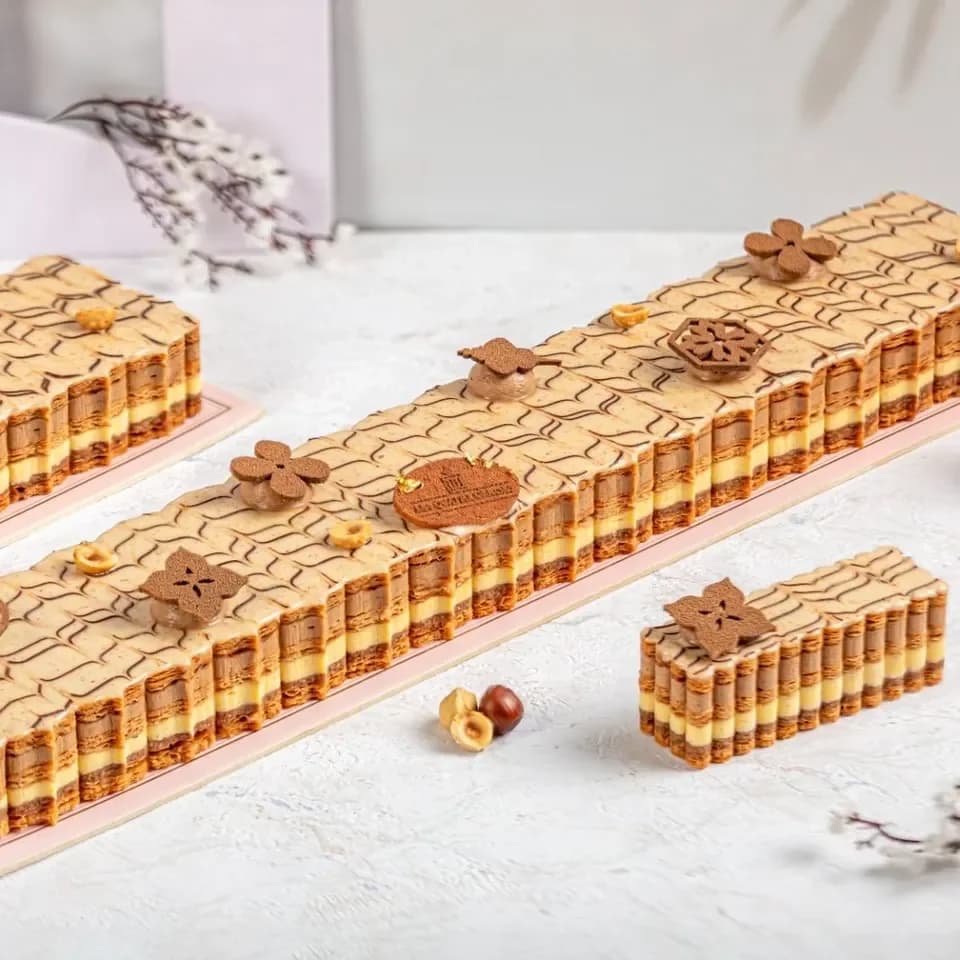 Bûche Mille feuille Noisette