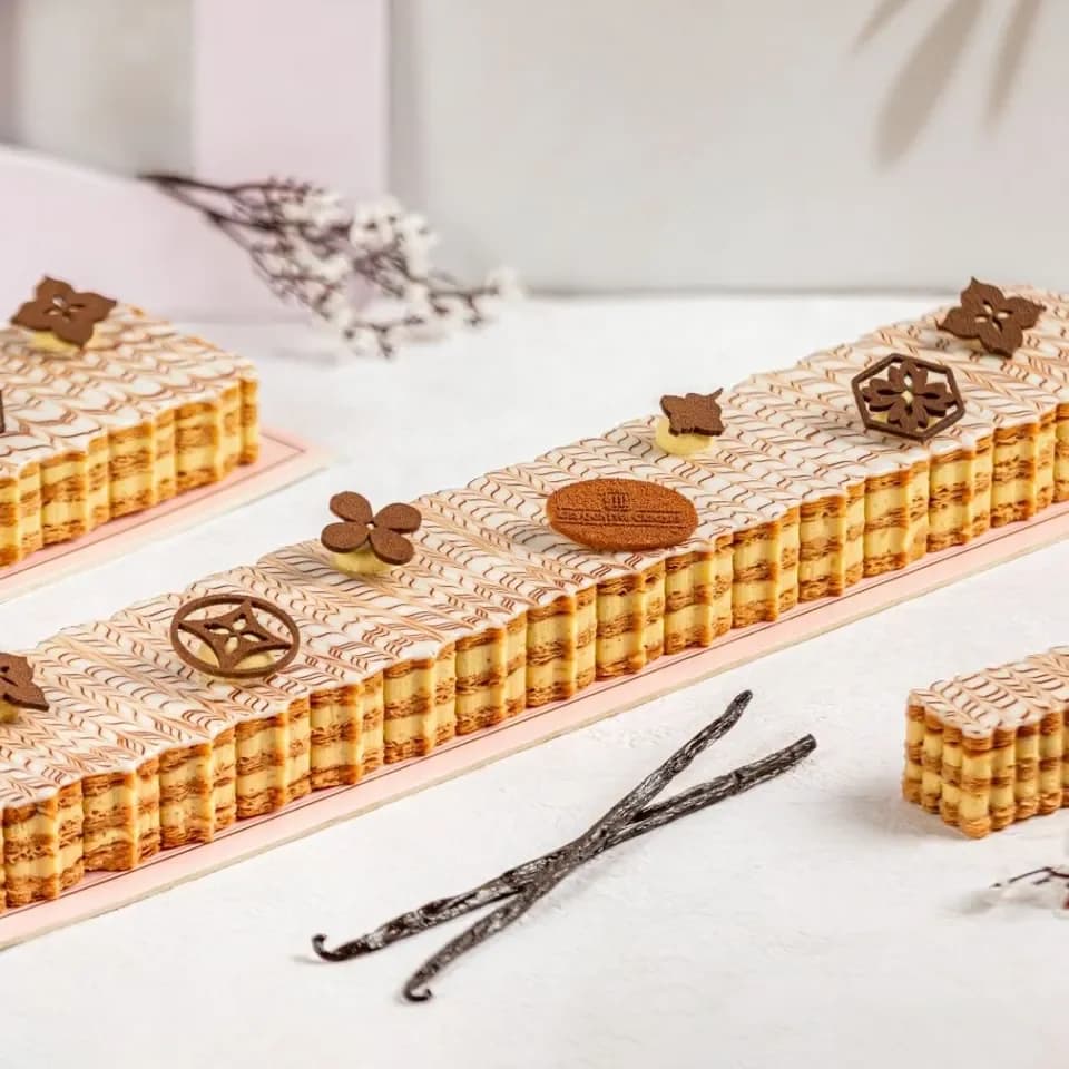 Bûche Mille feuille Vanille