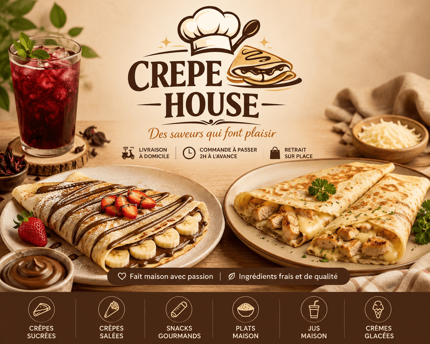 Bannière de Crepe house