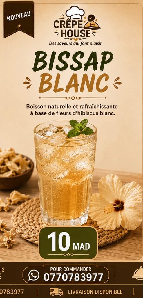 Jus Bissap blanc