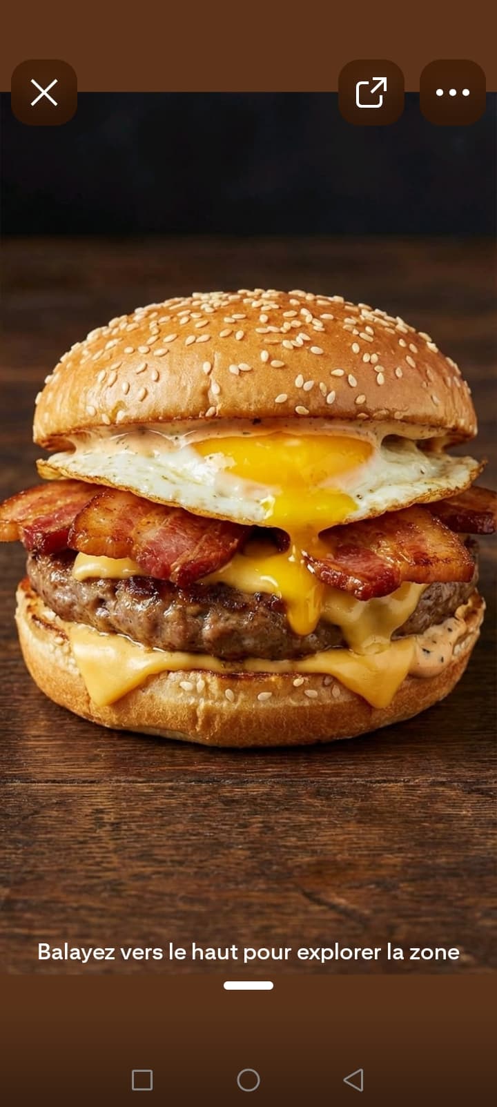 Egg burger
