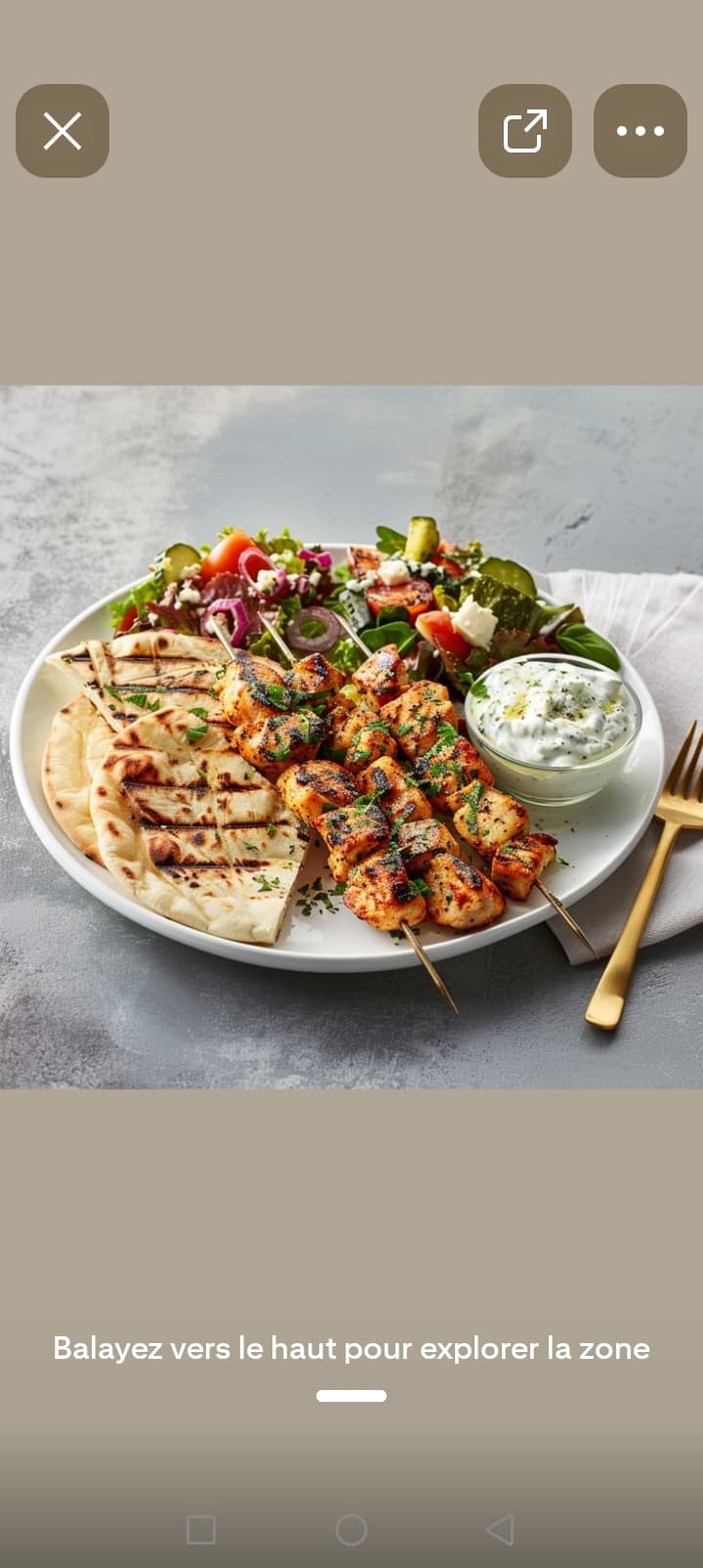 Brochette de poulet
