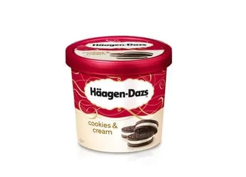 Häagen-Dazs Cup 100 ml - Cookies & Vanilla Cream