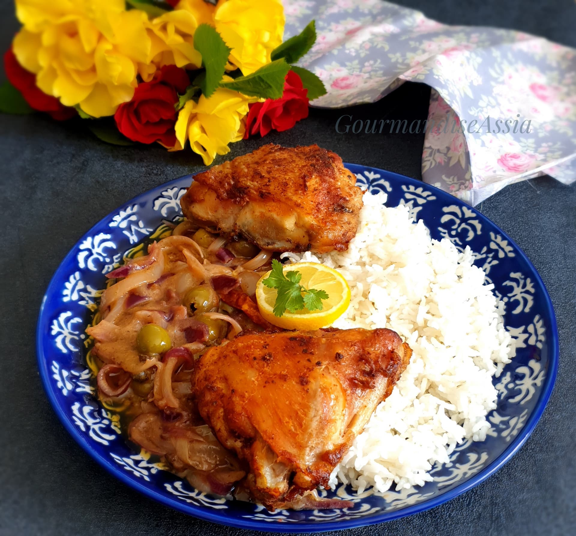 Yassa poulet braisé