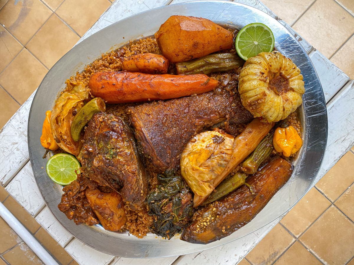 Riz ou poisson blanc ou thiepp jeun