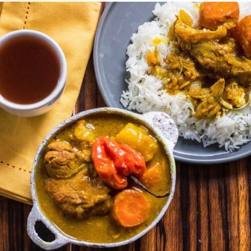 Thiou curry au poulet