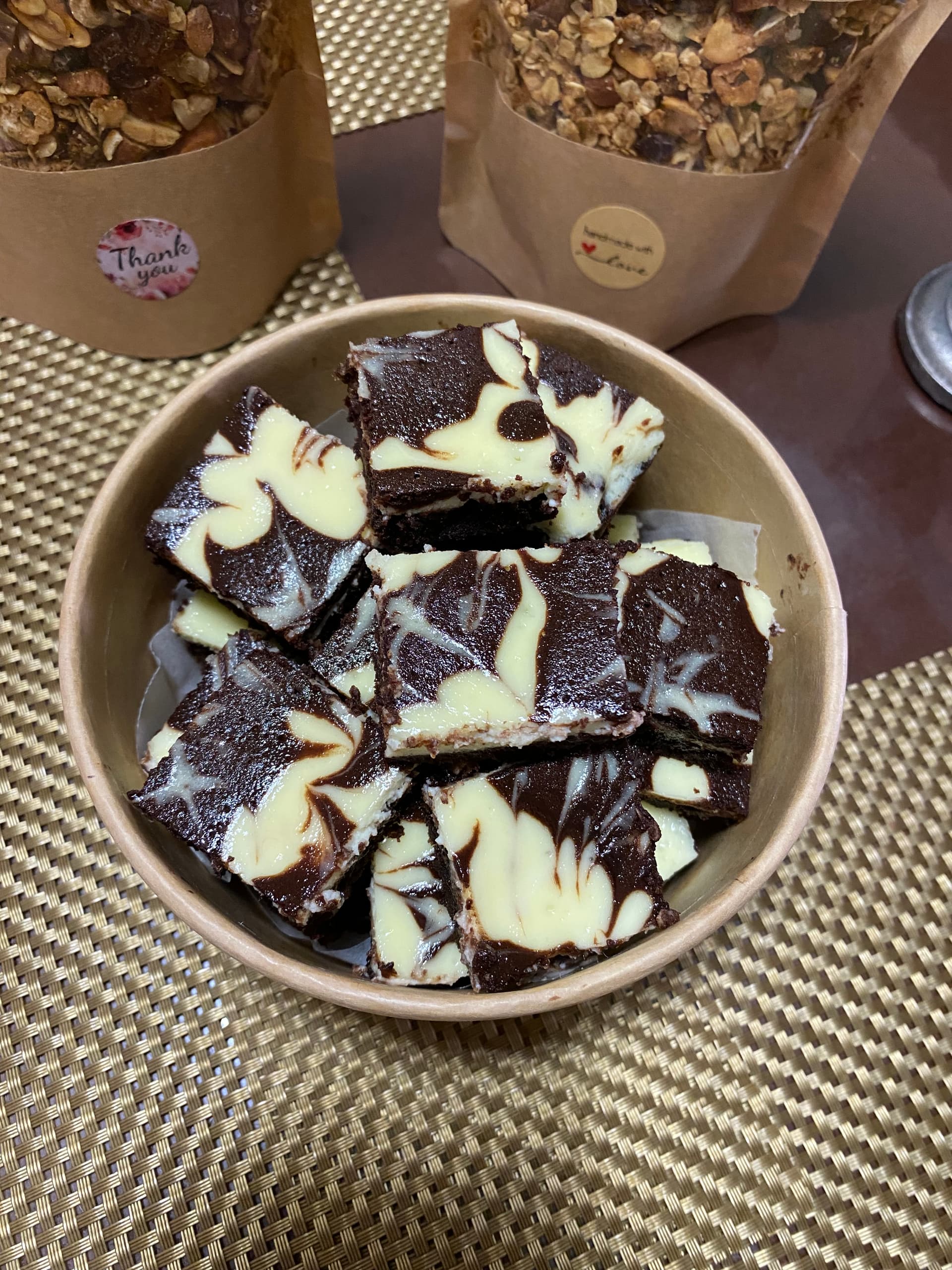 Brownie cheesecake